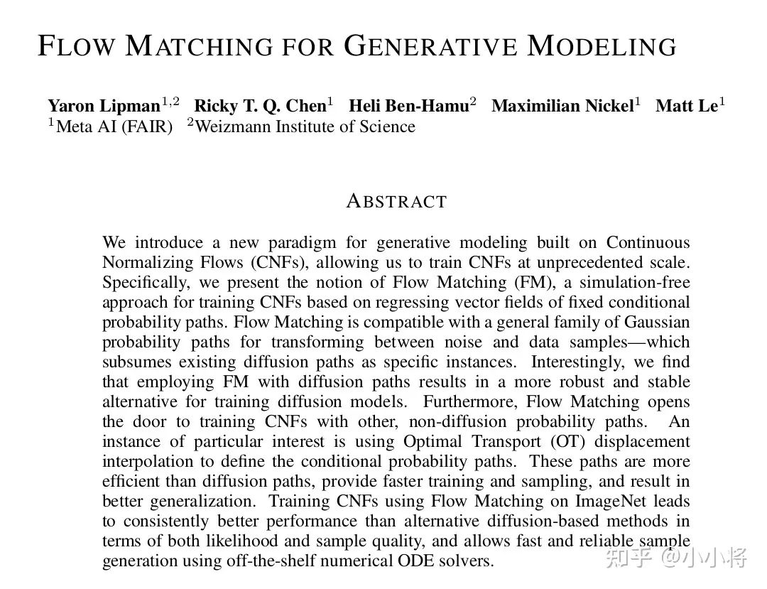 Flow Matching for Generative Modeling